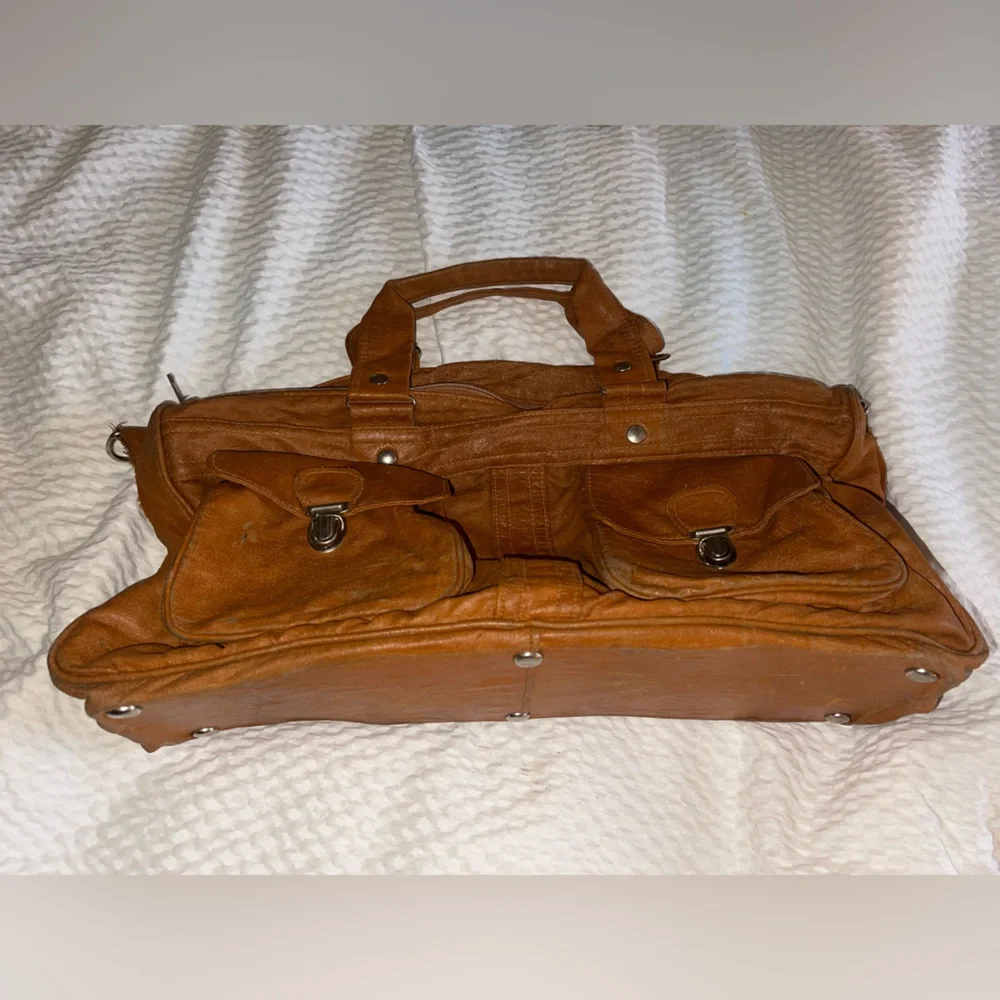 Vintage Brown Travel Bag AS IS